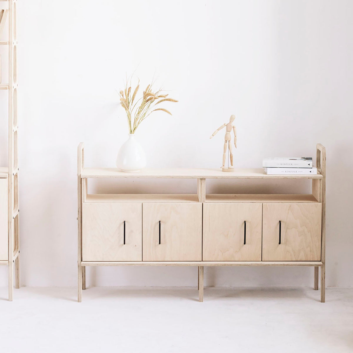 wooden-mid-century-sideboard-with-cabinets