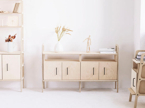 wooden-mid-century-sideboard-with-cabinets